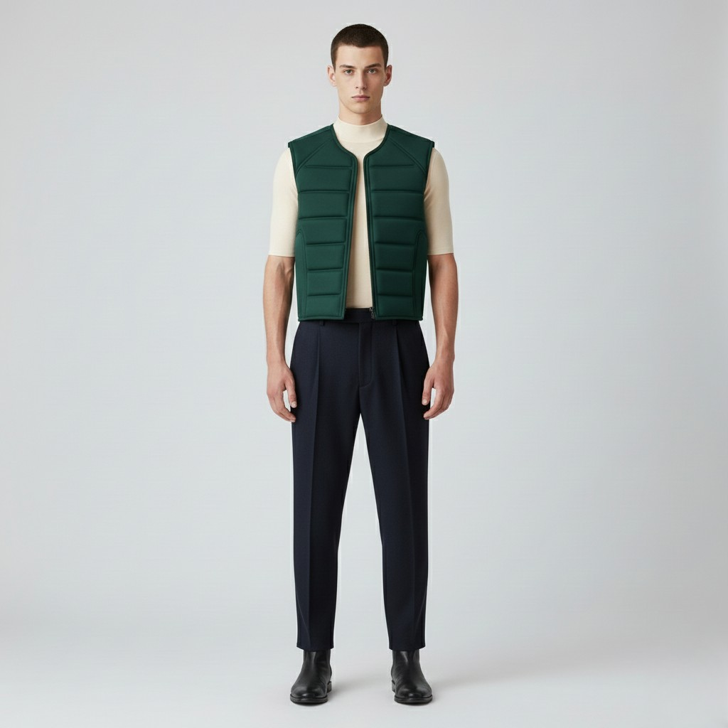 Gilet imbottito trapuntato