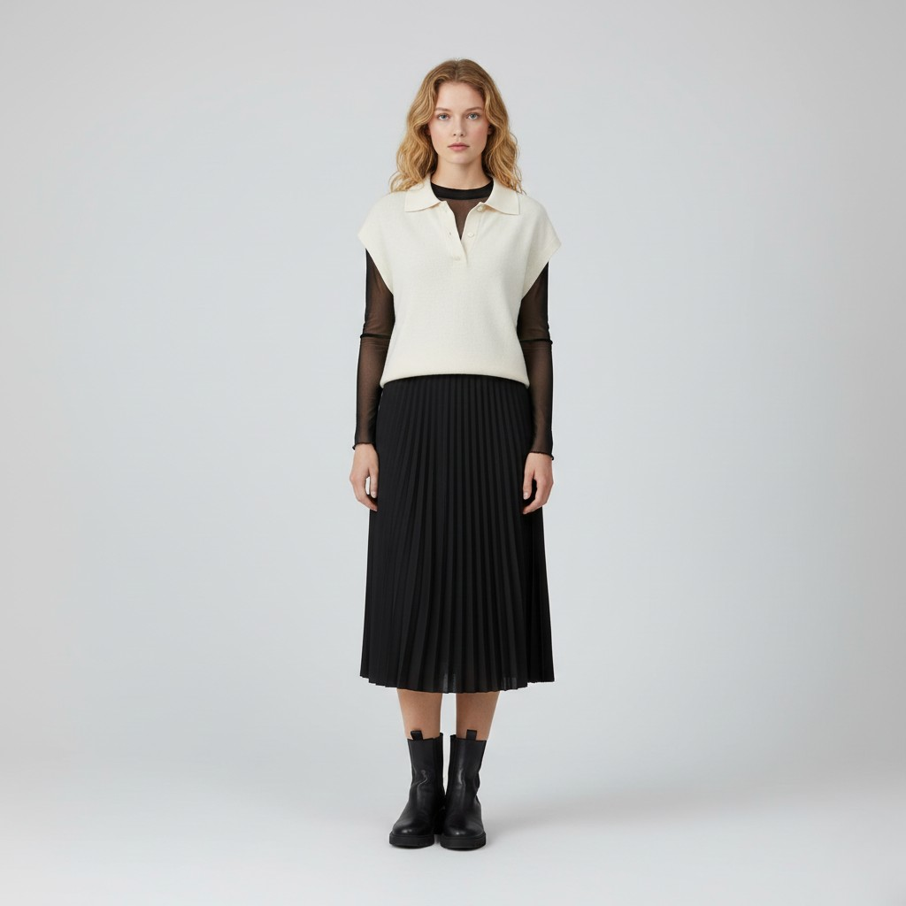 Maglia polo senza maniche