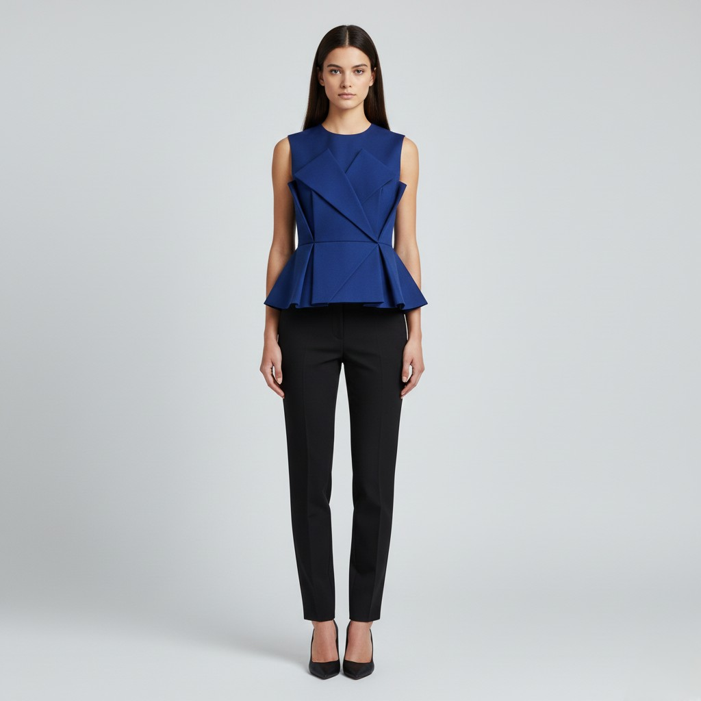 Camicetta con peplo su misura