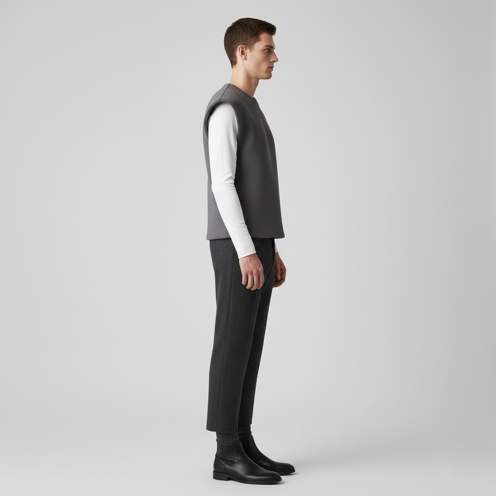 Top strutturato senza maniche