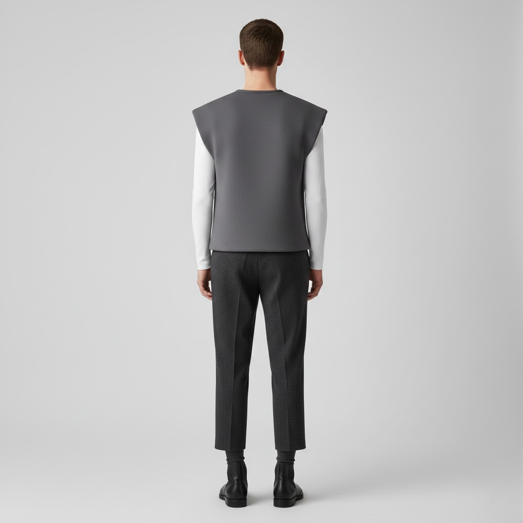 Top strutturato senza maniche