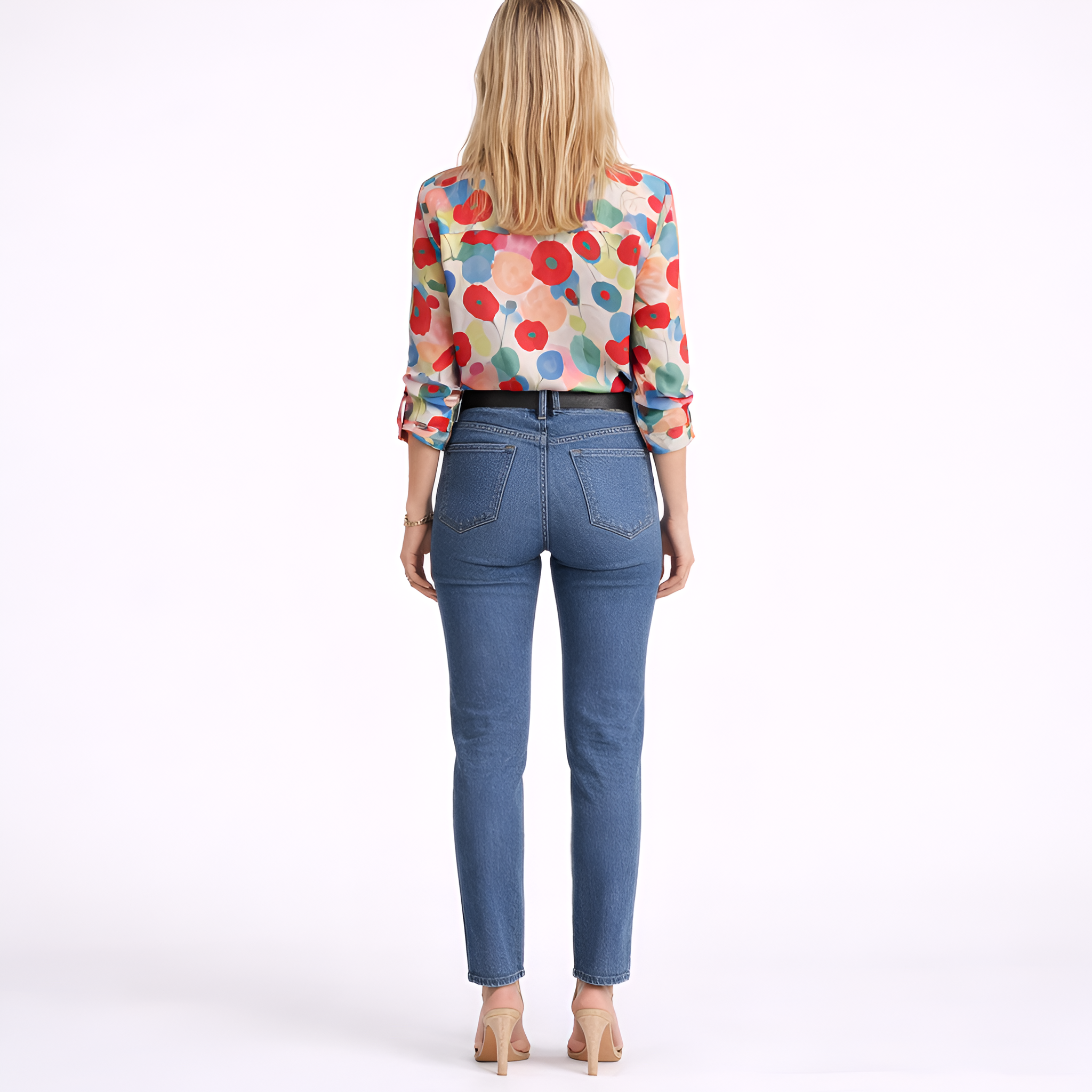 Andrea - Camicia a maniche lunghe con motivi floreali