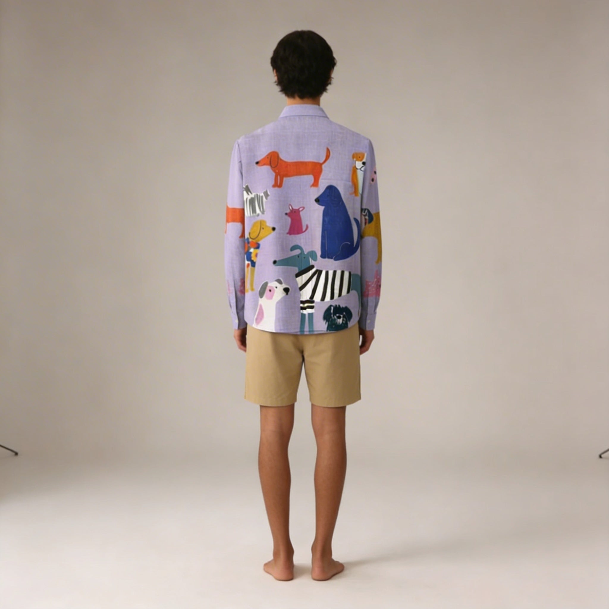 Alesandro - Camicia da uomo in lino a maniche lunghe