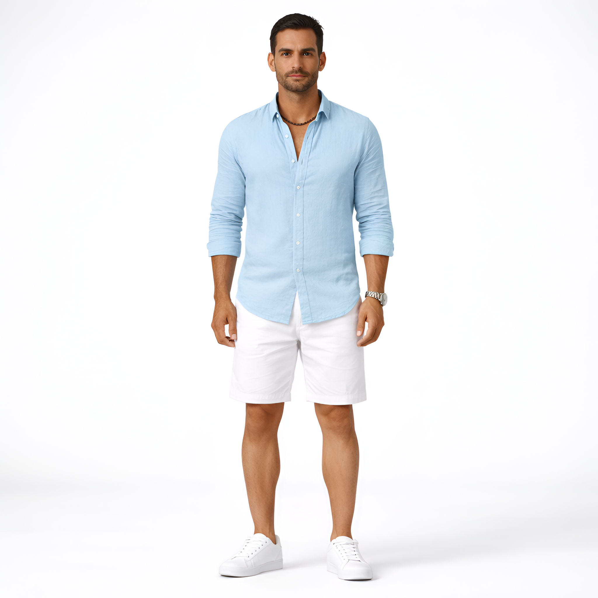 Enzo - Camicia business casual a maniche lunghe