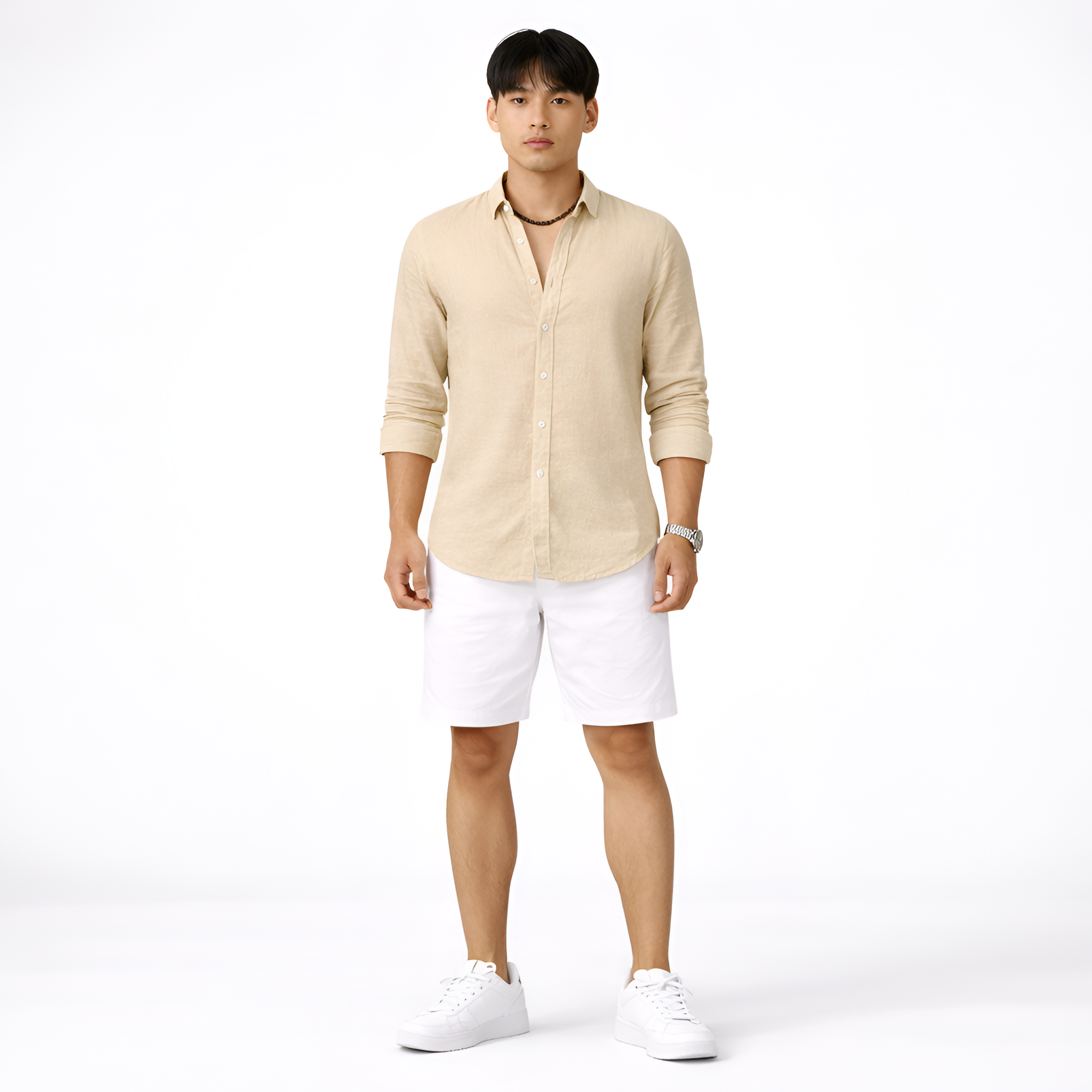 Enzo - Camicia business casual a maniche lunghe