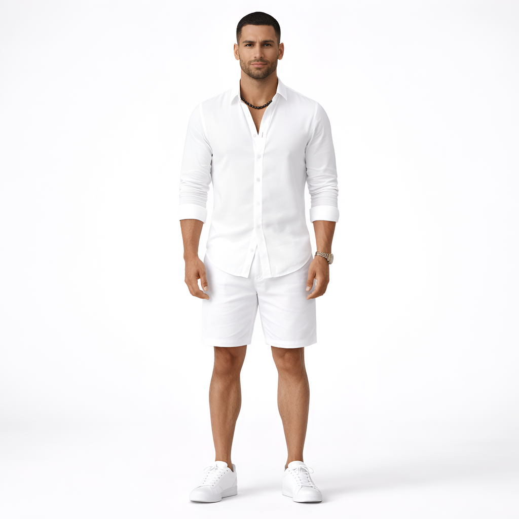 Enzo - Camicia business casual a maniche lunghe