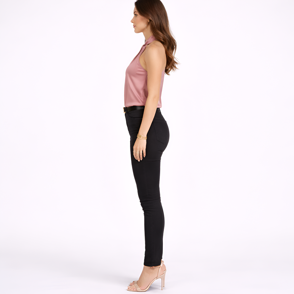 Aurora - Canotta senza maniche in raso